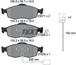 TEXTAR set placute frana, frana disc TEXTAR 2307104 (2307104)