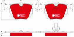 TRW set placute frana, frana disc TRW DTEC COTEC GDB1530DTE (GDB1530DTE)
