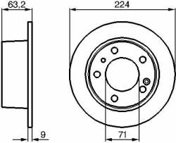 Bosch Disc frana BOSCH 0 986 478 141 (0 986 478 141)