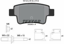 TEXTAR set placute frana, frana disc TEXTAR Q+ 2434903 (2434903)