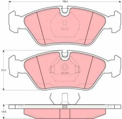 TRW set placute frana, frana disc TRW GDB298 (GDB298) - automobilus