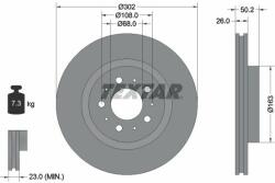 TEXTAR Disc frana TEXTAR 92092300 (92092300)