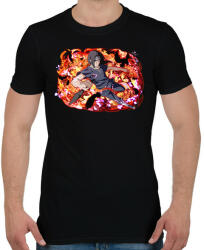 printfashion Itachi Uchiha attack - Férfi póló - Fekete (7210671)