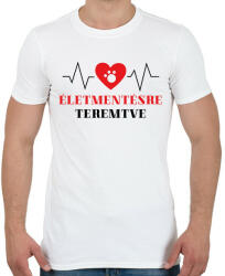 printfashion Életmentésre teremtve - Állatorvos - Férfi póló - Fehér (7223258)