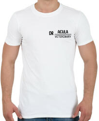 printfashion Dr. Acula - Veterinary - Férfi póló - Fehér (7233443)