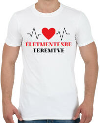 printfashion Életmentésre teremtve - Férfi póló - Fehér (7223257)