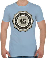 printfashion 45 - Férfi póló - Világoskék (7219152)