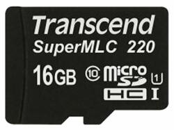 Transcend SuperMLC 220L microSDHC 16GB UHS-I TS16GUSD220I