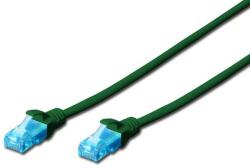 ASSMANN 3m Cat5e U/UTP hálózati kábel Zöld U/UTP (UTP) (DK-1512-030/G)