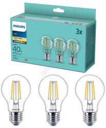 Philips К-кт 3бр. LED крушки VINTAGE Philips E27/4, 3W/230V 2700K (P5080)
