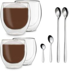 Feelino DUOS Jumbo Pahare cu pereți dubli 2 x 310 și 410 ml inclusiv lingură de inox (ANZ9TFD3YK) (ANZ9TFD3YK) - electronic-star Pahar