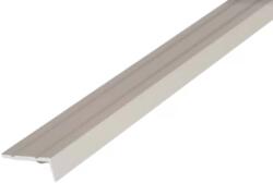  Alumínium utólagos lépcsőélvédő profil 25x10 mm/2, 70 m eloxált ezüst