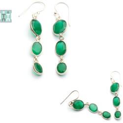  Cercei din Onix Verde cu Argint 925 - 55x10x5 mm - 1 Pereche