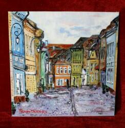  Brasov - centrul vechi, pictura 30x30 cm