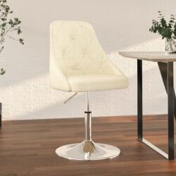 vidaXL Scaun de bar, crem, material textil (339302)