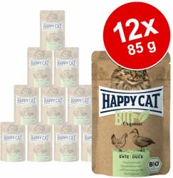 Happy Cat 12x85g Happy Cat Bio Pouch bio marha nedves macskaeledel