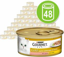 Gourmet 48x85g Gourmet Gold omlós falatok borjú & zöldség nedves macskatáp