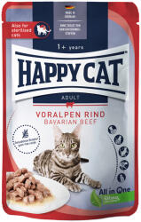 Happy Cat 12x85g Happy Cat Meat Adult marha szószban nedves macskatáp