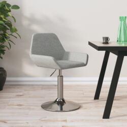 vidaXL Scaun de bar, gri deschis, material textil (339348)