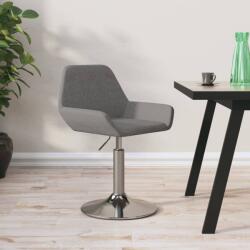 vidaXL Scaun de bar, gri închis, material textil (339349)