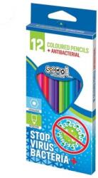S-Cool Creioane colorate antibacteriene 12 culori/set S-Cool SC1283