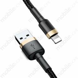 Baseus Adatkábel / töltőkábel (USB - Lightning) Baseus Cafule 2m arany + fekete 1, 5A
