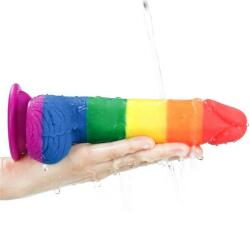 Lovetoy Dildo Clasic Cu Ventuza Prider, Multicolor, 19.5 Cm Dildo
