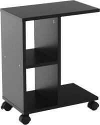 Mobikon Raft din mdf negru Abbas 40x24x50 cm (0000235354) Raft