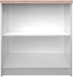 Mobikon Raft 2 polite din mdf alb stejar sonoma Topty 80x33x85 cm (0000147875) Raft