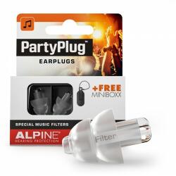Alpine PartyPlug buli füldugó fesztiválra, koncertre, áttetsző (PartyPlug áttetsző)