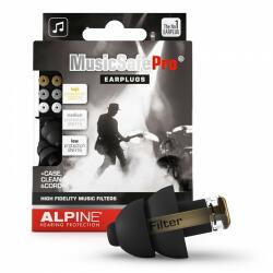 Alpine Szűrős füldugó zenészeknek, DJ-knek, MusicSafe Pro, fekete (MusicSafe Pro Fekete)