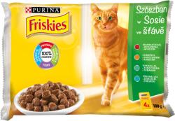 Friskies Beef/chicken/tune/cod in sauce 4x85 g