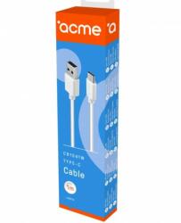 ACME CB1041W USB-C kábel fehér 1m