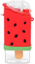 Teno Kids kulacs, görögdinnye jégkrém alakú, BPA-mentes, szivárgásmentes, könnyen tisztítható, beépített szívószállal, gyerekeknek, 300 ml, piros (TENO1718)