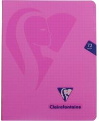Clairefontaine A5 + tűzött jegyzetfüzet (16, 5x21 cm), 36 soros, Clairefontaine Mymesys, matematika, rózsaszín (CAI244MatematicaROZ)