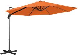 UNIPRODO Lámpa formájú napernyő - Narancssárga - kerek - Ø 300 cm - dönthető és forgatható (UNI_UMBRELLA_2R300OR_N)