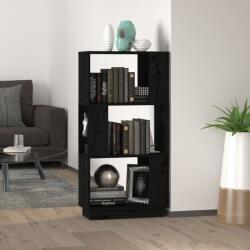 vidaXL Bibliotecă/Separator cameră, negru, 51x25x101 cm lemn masiv pin (814038) Biblioteca