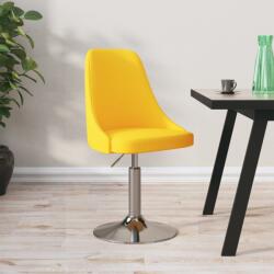vidaXL Scaun de bar, galben muștar, material textil (339328)