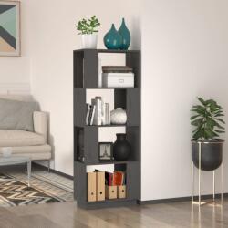 vidaXL Bibliotecă/Separator cameră, gri, 51x25x132 cm lemn masiv pin (814041) Biblioteca