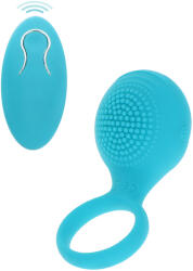 ToyJoy Tickle Brush C-Ring Blue Inel pentru penis