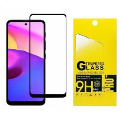 Oppo Realme C31 Silk üvegfólia, ütésálló lcd kijelző védőfólia törlőkendővel (0, 3mm vékony, 9H) fekete