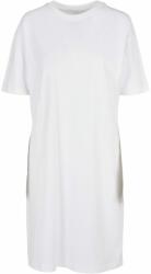 Build Your Brand Rochie tip tricou oversized cu crăpătură - Albă | XL (BY181-1000325302)