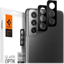 Spigen Folie protectie camera pentru Samsung Galaxy S21 / S21 5G, Spigen Optik. Tr, 2 bucati , Neagra
