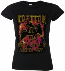 NNM дамска тениска Led Zeppelin - Black Flames - NNM - RTLZEGSBBLA