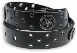 Leather & steel fashion Колан Бафомет - Черен - lsf2 33