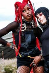 KILLSTAR Дамски шорти KILLSTAR - Dean Dungarees - ЧЕРЕН - KSRA003599