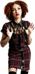 KILLSTAR Дамска рокля KILLSTAR - All Attitude Cut-Out - BLOOD TARTAN - KSRA003922