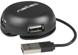 NATEC NHU-1330 interface hub USB 2.0 480 Mbit/s Black (NHU-1330) - vexio