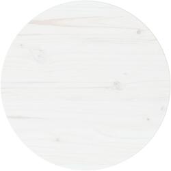vidaXL Blat de masă, alb, Ø40x2, 5 cm, lemn masiv de pin (813652) - vidaxl