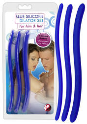 You2Toys Silicone Dilator Set - vízálló, szilikon húgycsőtágító szett - 3 db - 16, 5 cm (kék)